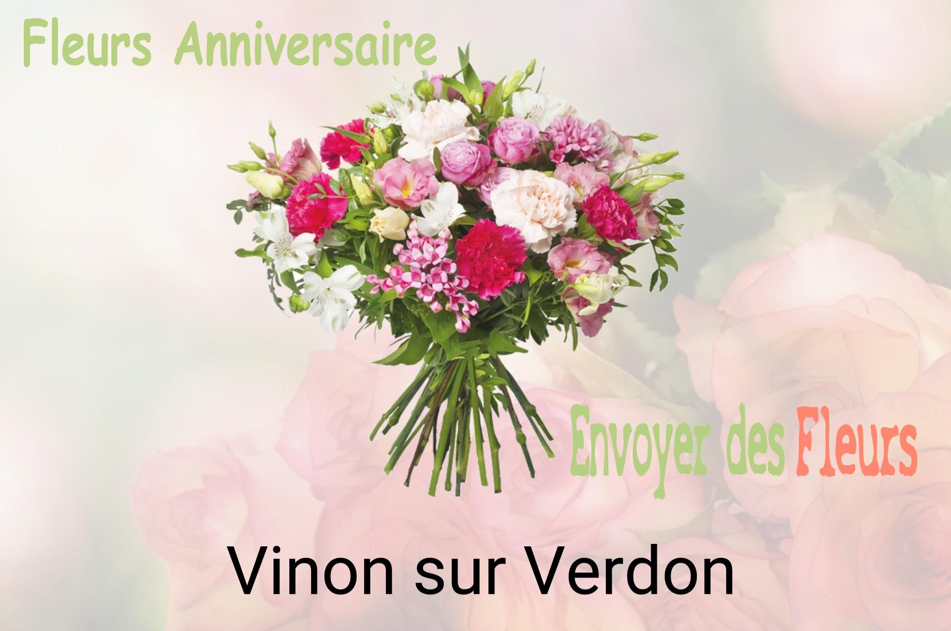 Bouquet de fleurs d’anniversaire livré à Vinon-sur-Verdon